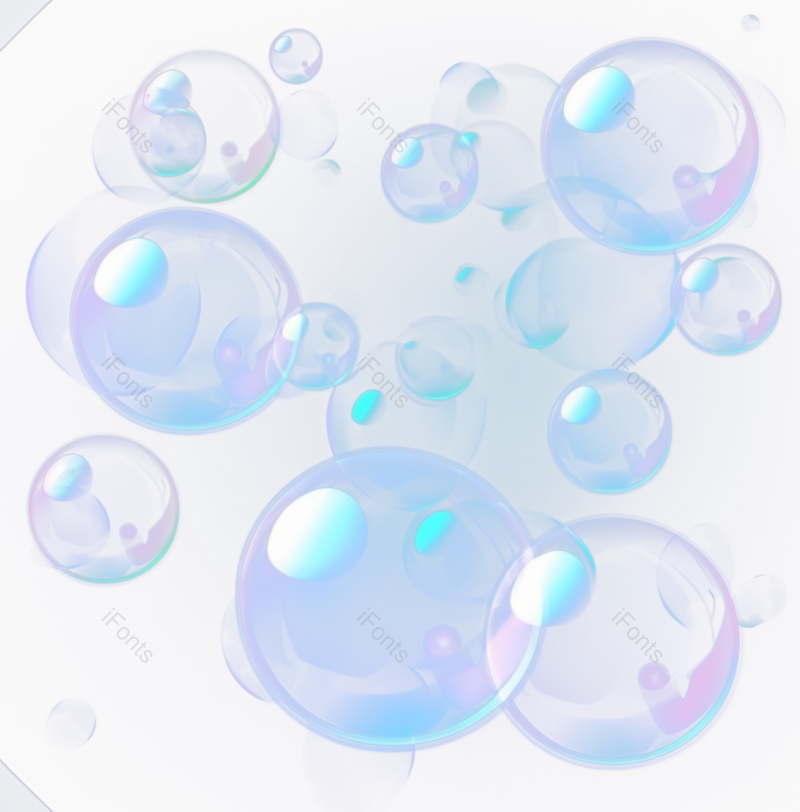 形状图片,唯美元素,气泡PNG,绚丽免抠素材